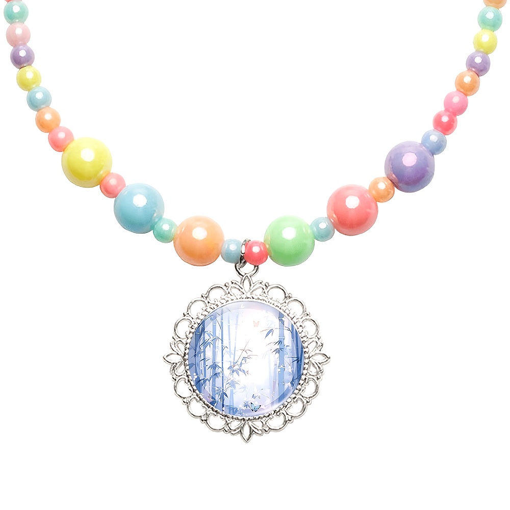 2pc Butterfly Jewelry Set, Necklace & Bracelet